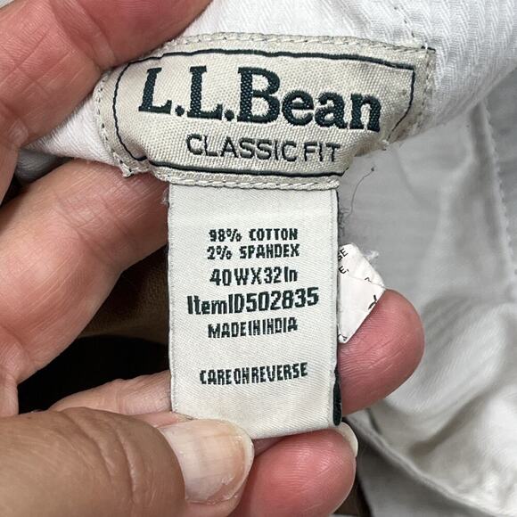 LL BEAN Corduroy Pants Stretch Country Classic Fit Men's 40X30 Brown Old Money - Picture 3 of 12